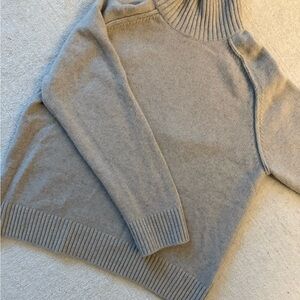 H&M Light Gray Cashmere blend Turtleneck Sweater